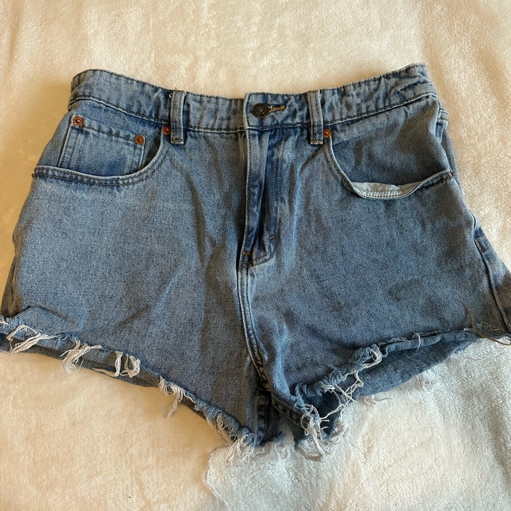 Motel Rocks Light Blue Jean Shorts